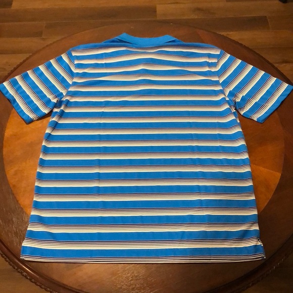 Nike Golf Tour Performance Dri Fit Striped Polo L - Picture 2 of 5